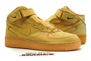 NIKE AIR FORCE 1 MID NEW SIZE 10.5 ORIGINAL 2001 FLAX OUTDOOR GREEN 624039 221 - Picture 1 of 8