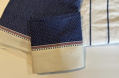 Tommy Hilfiger Stars/Stripes Red/White/Blue Americana Sheet Set Twin 3 Piece - Image 1 of 3