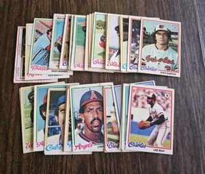 1978 Topps MLB Baseball - 38 Card Common & Star Lot - Fair / Good - Free Ship - Picture 1 of 5