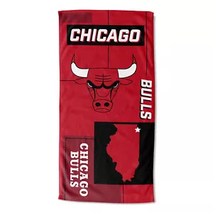 Northwest NBA Chicago Bulls State Line Beach Towel - Picture 1 of 3