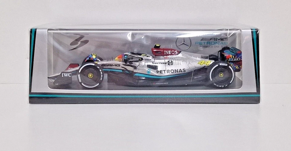 1:43 SPARK MODELLINO AUTO F1 FORMULA 1 MERCEDES W13 LEWIS HAMLTON GP MIAMI 2022 - Immagine 1 di 4