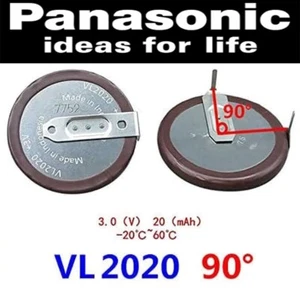 1 X Panasonic VL2020 With 90° Pins, Lithium Battery 3V, For BMW Remote Key Fob. - Picture 1 of 1