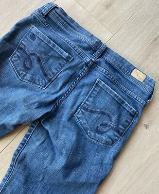 See Thru Soul I Am Marilyn Skinny Gray-blue Denim Jeans Stretchy Size 29 - Image 1 of 4