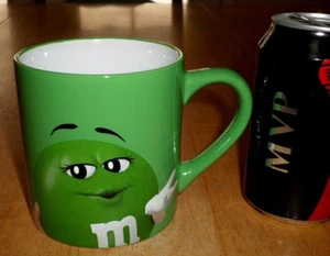 [MARS CANDY] GREEN COLOR M&M- "EAT YOUR HEART OUT, DARLING", Ceramic Coffee Cup  - Picture 1 of 10