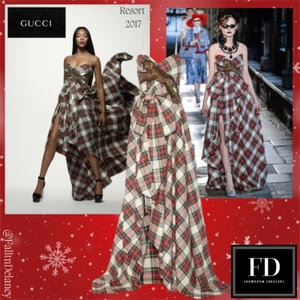 Gucci Runway/Editorial Tartan Kleid Resort 2017 Größe 38IT - Bild 1 von 1