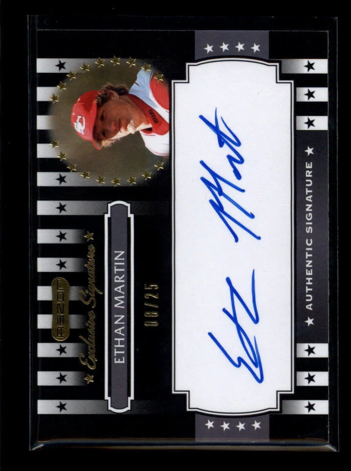 ETHAN MARTIN 2008 RAZOR EXCLUSIVE SIGNATURE AUTO #08/25 AG6570 - Image 1 of 1