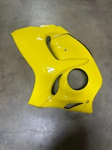 08-20 SUZUKI HAYABUSA AFTERMARKET LH UPPER AND LOWER SIDE COWLING USED-YELLOW - Picture 1 of 6