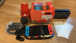 Nintendo Switch OLED Model HEG-001 Console - 64GB - Black/Neon Red + Blue