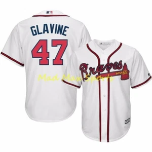 TOM GLAVINE Atlanta BRAVES Majestic MLB COOPERSTOWN White COOL BASE Jersey S-XXL - Picture 1 of 5