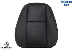 12-14 Chvy Silverado LTZ-Passenger Lean Back PERFORATED Leather Seat Cover Black - Picture 1 of 10