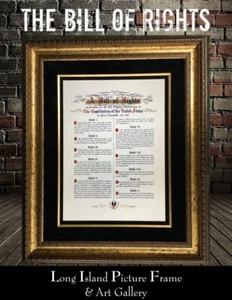The Bill Of Rights Replica Giclee Custom Framed - Picture 1 of 4