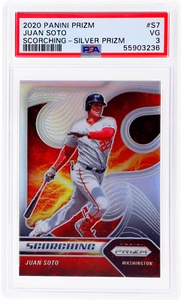 2020 Panini Prizm Juan Soto Scorching Silver Prizm #7 PSA 3 - Picture 1 of 2