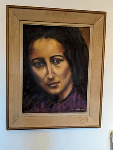 DOROTHY THOMPSON OIL ON BOARD 1963 - Picture 1 of 9