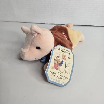 Eden Beatrix Potter Pigling Bean Bag Plush Pig 8" Stuffed Animal New NWT - Image 1 of 4