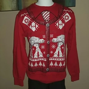 STAR WARS TIE VADER STORMTROOPER XMAS UGLY SWEATER MEDIUM SWEATSHIRT SHIRT NEW - Picture 1 of 1