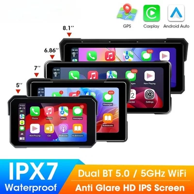 Motorcycle Display Screen Carplay Moto Navigation Portable Digital Dashboard - Image 1 of 4