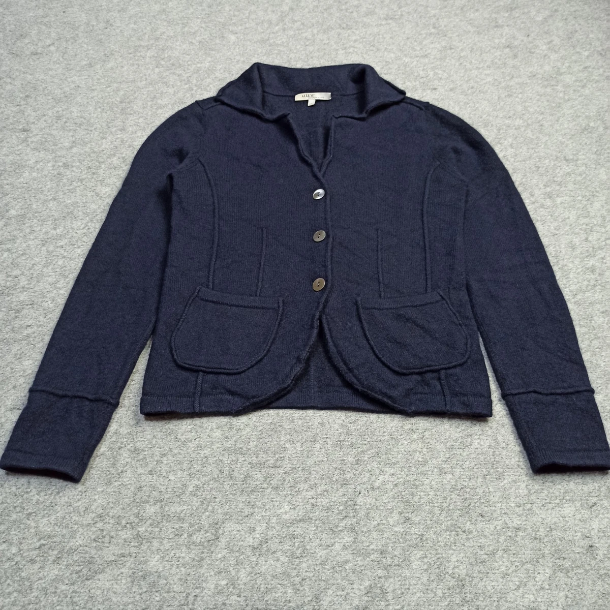 Gilet Cardigan Bleu Marine Diplodocus Taille S - Neuf Avec étiquette, Prix D'origine 119€, Style Casual