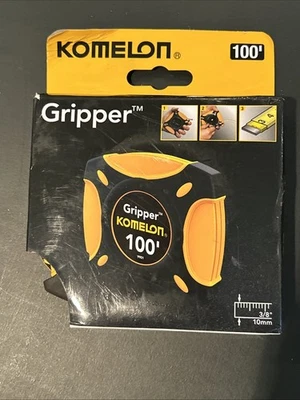 KOMELON Gripper Nylon Coated Tape Measure Rubber Case 100’ New! - Image 1 of 3