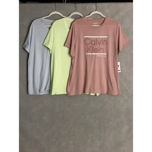 Calvin Klein Performance Women's 1X Set of 3 Athletic T-Shirts NEW - Picture 1 of 6