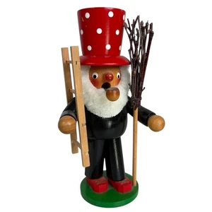 Steinbach Chimney Sweep Smoker Original Volkskunst Wooden Incense Burner 6.5” - Picture 1 of 10