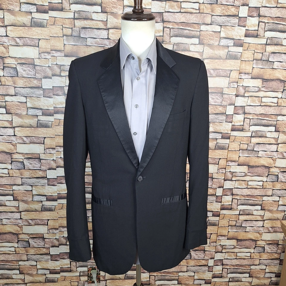 Pierre Cardin Tuxedo Jacket Mens 38XL Black one Button VTG - Image 1 of 4