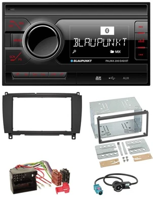 Blaupunkt MP3 Bluetooth DAB 2DIN SD USB Autoradio für Mercedes CLK C209 A209 04- - Bild 1 von 4