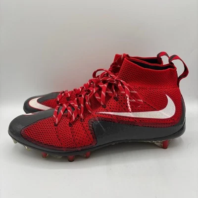 Nike Vapor Untouchable TD Football Cleats Mens Size 12 Black Red 707455-630 - Image 1 of 4