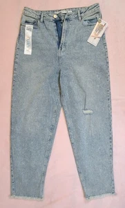 NWT Tinseltown Mom High Rise Skinny Ankle Jeans Women Size 15 Light Wash - Picture 1 of 14