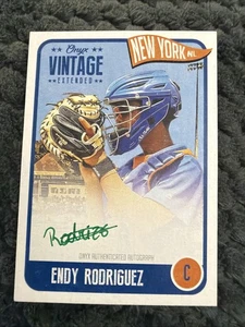 2020 Onyx Vintage Extended - Endy Rodriguez #EAER Green Ink Autographs /50 - Picture 1 of 2