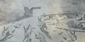 1917 Vintage WWI Illustration World War I Cartoons France Germany England - Picture 1 of 5