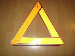 Triángulo de advertencia de metal decoración accesorios de lote antiguo - Imagen 1 de 1