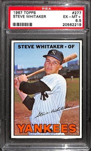 1967 TOPPS #277 Steve Whitaker PSA 6.5 20562219