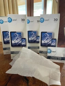 ONN Touchscreen Cleaning Wipes 4 Packs 30 Wipes Each - Picture 1 of 2