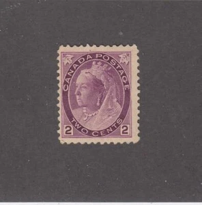 CANADA (MK4481) # 76  FVF-MLH  2cts  VICTORIA NUMERAL /RED-PURPLE CAT VAL $30 - Picture 1 of 1