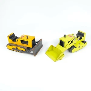 Tonka Minis Bulldozer Cargador Frontal Earth Mover Lote Años 60-70 #55290 Montículo - Imagen 1 de 12