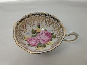 Taza de té Paragon vintage rosa adorno dorado. Solo taza. - Imagen 1 de 5