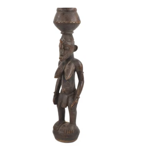 Senufo Bowl Bearer Wood Figure - Picture 1 of 8