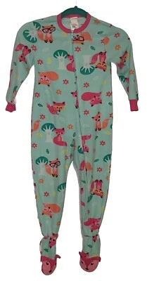 Circo Ropa de Dormir Niños XS Estampado de Zorro Manga Larga Cálido Footie Pijama Resistente al Fuego Foto 1 de 4