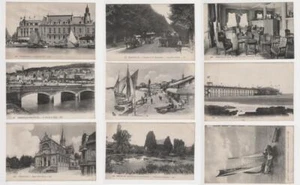 Trouville x 9 Postkarten. Normandie, Frankreich. Inc Boote etc. - Bild 1 von 7