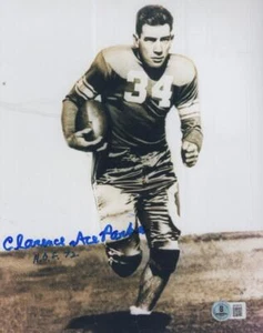 CLARENCE ACE PARKER HOF 72 SIGNED AUTOGRAPHED 8X10 PHOTO BECKETT AUTH - Picture 1 of 1