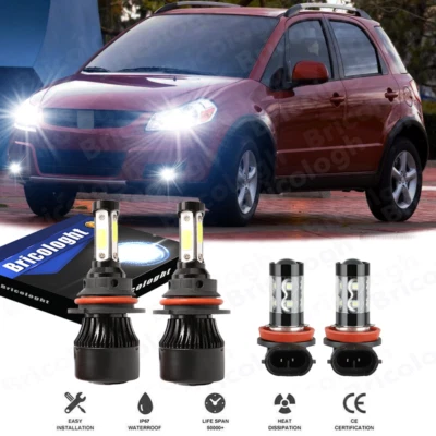 Kit de 4 bombillas antiniebla LED de haz alto/bajo para Suzuki SX4 2007-2013 c Foto 1 de 4