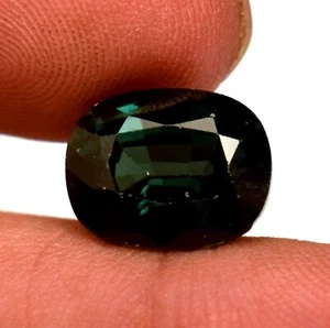 Mozambique Green Tourmaline 6.00 Ct Cushion Cut Lab-Created Loose Gemstone - Picture 1 of 6