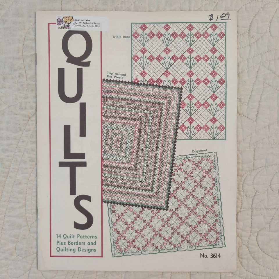 Edredones de tía Martha vintage raros años 50 14 patrones no. 3614 Foto 1 de 4