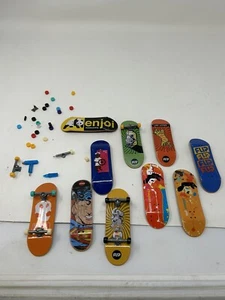 10 Vintage Tech Deck Finger Boards/Skateboards-Some Wheels And A Tool Only A Few - Picture 1 of 23