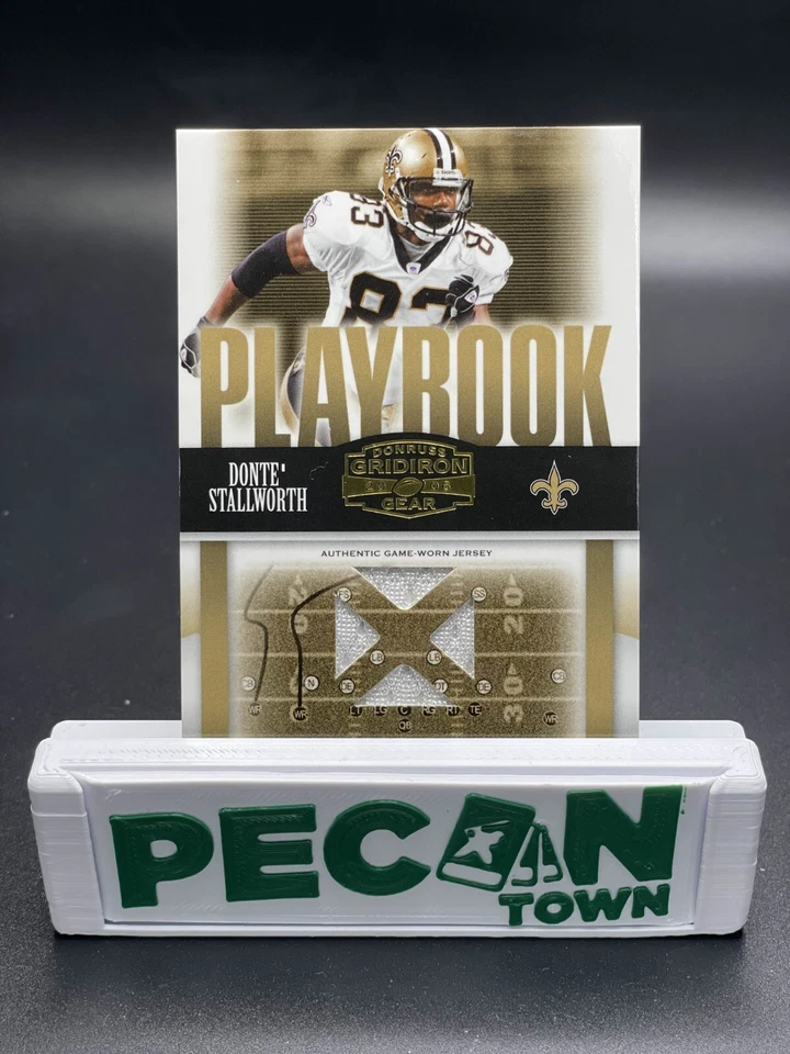 2006 Donruss Gridiron Gear Donte Stallworth Game Worn Patch /250 - NO Saints - Image 1 of 1