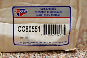 New In Box- MOOG Carquest Coil Springs CC80551 - Picture 1 of 2