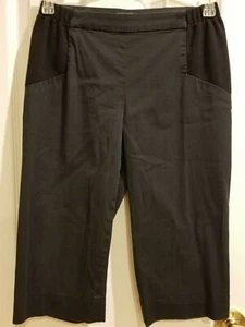 BCBG MAXAZRIA Women's Black Stretch Capri Pants, Size XXS - Picture 1 of 5