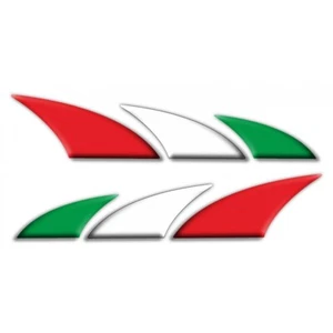 Kit 2 decorative stickers Italy Italian flag for motorbike cars - Picture 1 of 1