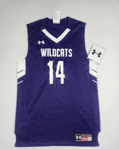 UNDER ARMOUR UA Mens Northwestern Wildcats #14 Basketball Jersey | Large NWT Cover