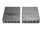 Lot of 2 NETGEAR ProSAFE GS105E PlusSwitch 5-Port Gigabit Switches No Adapters